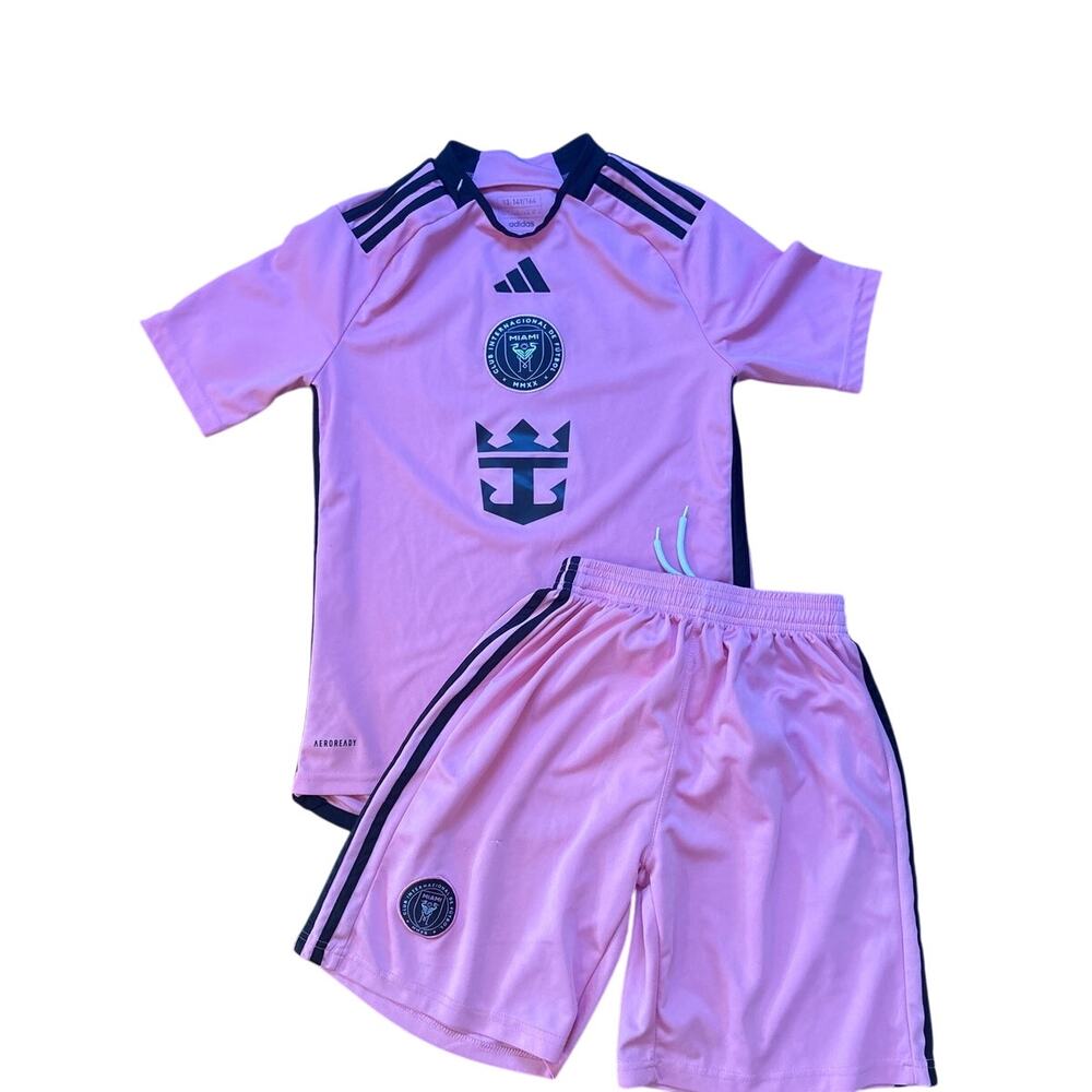 Adidas‎ Inter Miami International Messi jersey shorts youth set SIZE 13-14